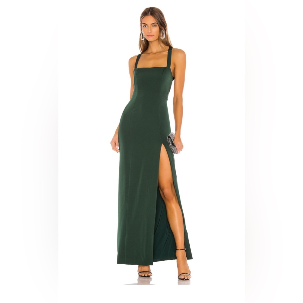 NBD Revolve Jill Emerald Green Satin Dress- Small, NWT